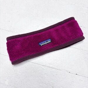 Patagonia Re-Tool Fleece Headband Berry Magenta EUC